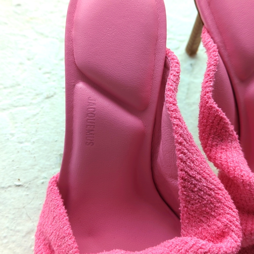 ‼️SOLD on VC‼️JACQUEMUS "LES MULES BAGNU" TERRY CLOTH SANDALS - Picture 4 of 17